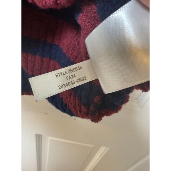 Madewell Women's Red and Blue Striped Pullover Crewneck Sweater - XL - Picture 8 of 11